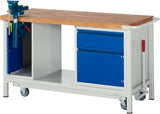 Mobile Industrial Work Bench with Vice