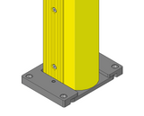 Removable Foot Plates for MPM Safety Barriers