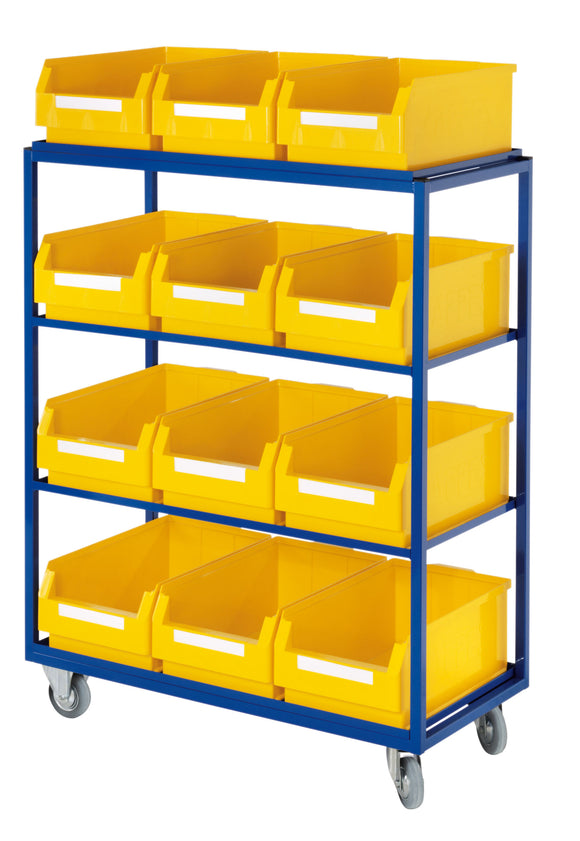 Picking Trolley with plastic parts bins